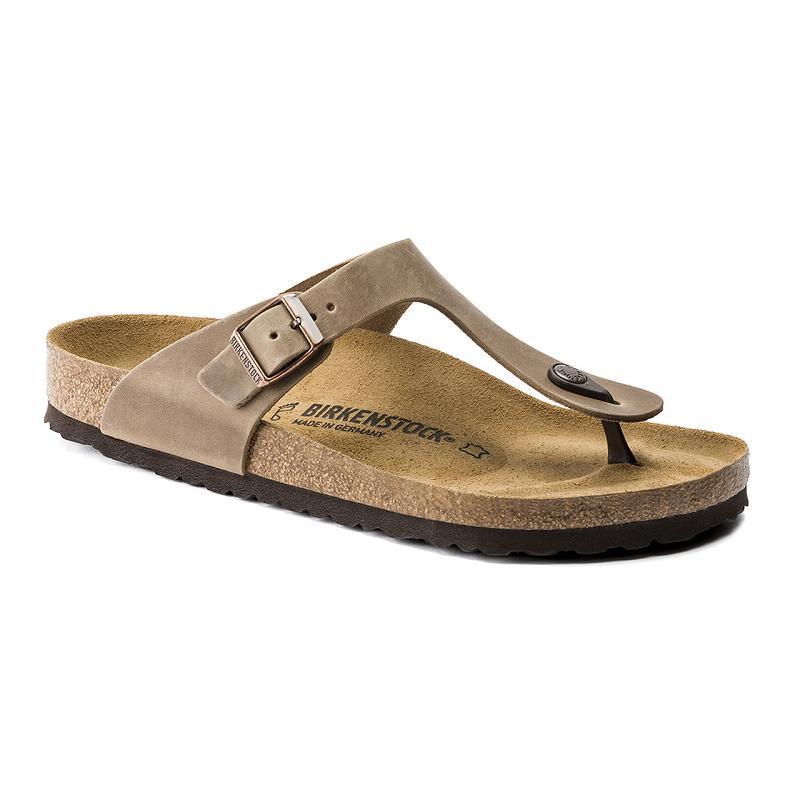 Gizeh Birkenstock Oiled Kozene Damske Hnede | SK 100JPQ